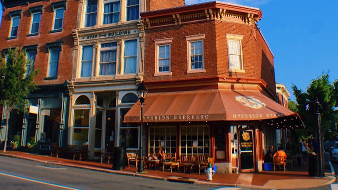 Hyperion Espresso Coffee Shop in Downtown Fredericksburg, VA